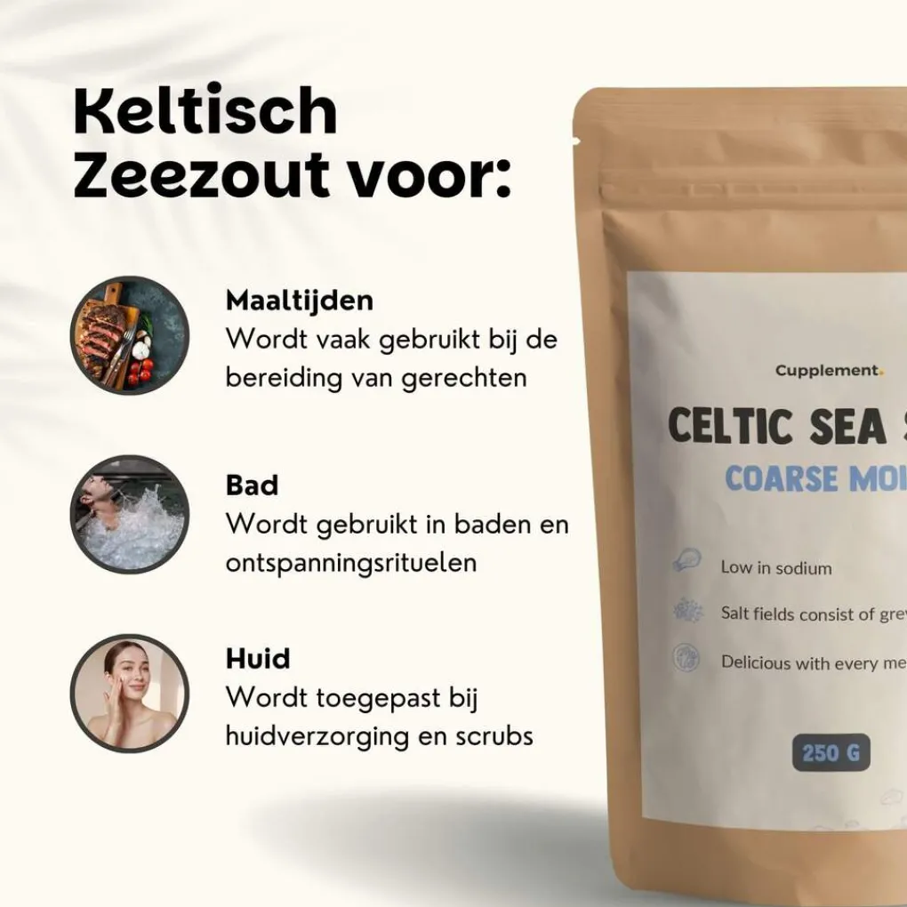 Cupplement 30% korting | Combideal Keltisch Zeezout Discount