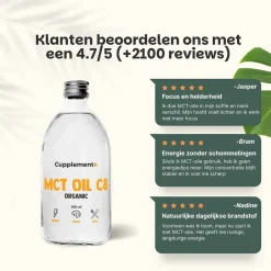 Cupplement 10% korting | Combideal MCT C8 Olie Biologisch Best