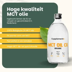 Cupplement 25% korting | Multipack MCT C8 Olie Biologisch