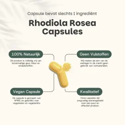 Cupplement 20% korting | Rhodiola Rosea Capsules 500 mg New