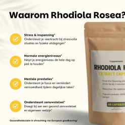Cupplement 20% korting | Rhodiola Rosea Capsules 500 mg New