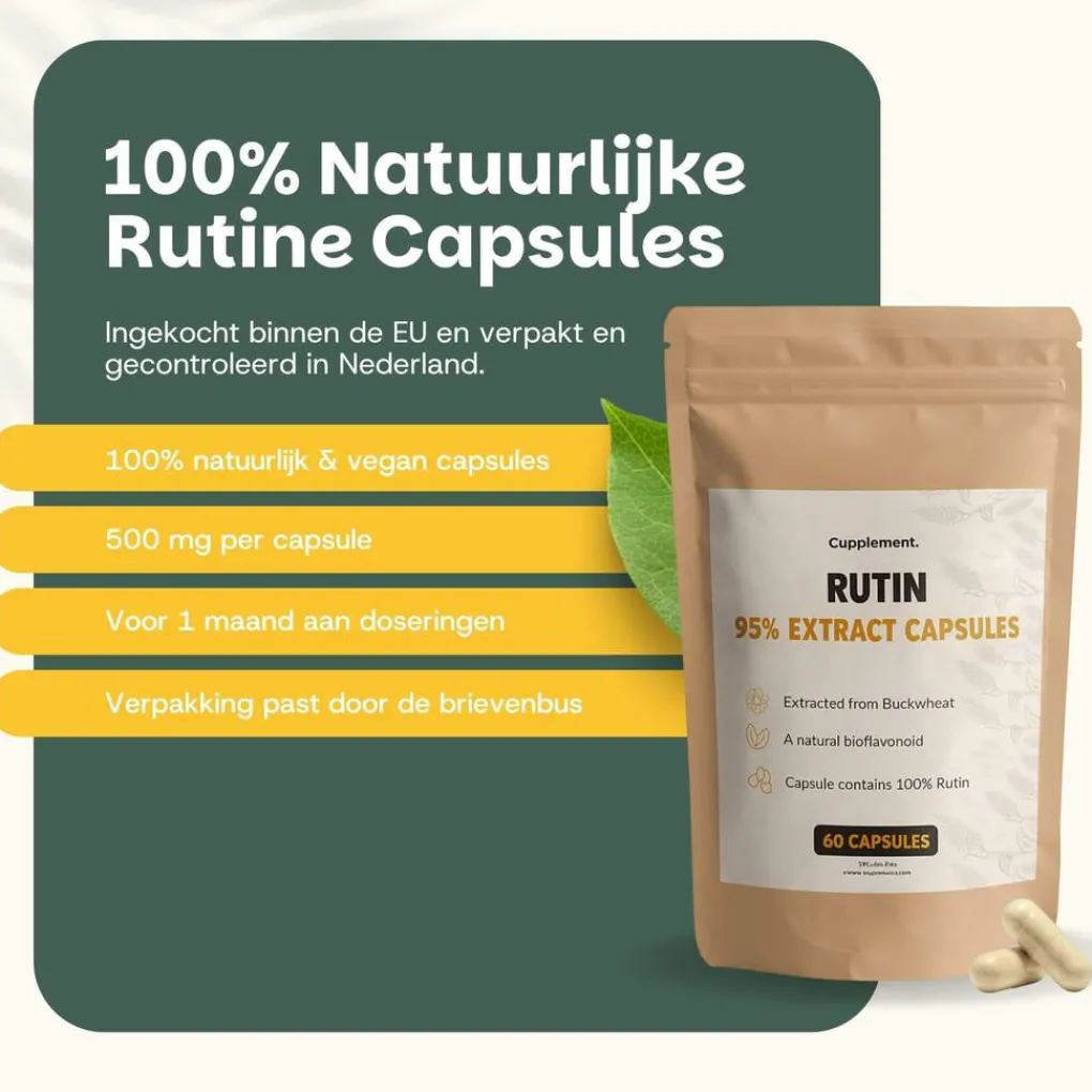 Cupplement 20% korting | Rutine Capsules 500 mg Sale