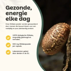 Cupplement 20% korting | Shiitake Poeder Biologisch Online