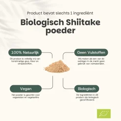 Cupplement 20% korting | Shiitake Poeder Biologisch Online