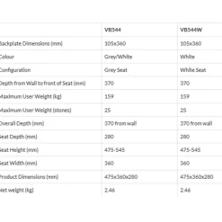 Aidapt VB544W Douchestoel Discount