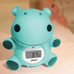 Alecto BC-11 HIPPO - Badthermometer en kamerthermometer, nijlpaard Hot