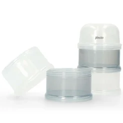 Alecto BF-4 - Melkpoedertoren, 4 grote stapelbare bakjes , verdeeltuit, wit/grijs New