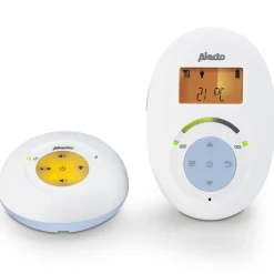 Alecto DBX-112 - Full Eco DECT babyfoon met display, wit/blauw