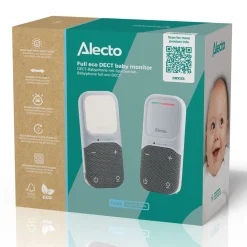 Alecto DBX135 - Moderne Full Eco audio babyfoon met heldere DECT-geluidskwaliteit, lange stand-by tijd en nachtlampje - Wit/Grijs Online