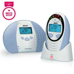 Alecto DBX-88 ECO - Full Eco DECT babyfoon met display, wit/blauw Best