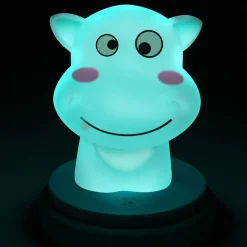 Alecto SILLY HIPPO - LED nachtlampje, nijlpaard, blauw New