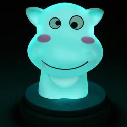 Alecto SILLY HIPPO - LED nachtlampje, nijlpaard, blauw New