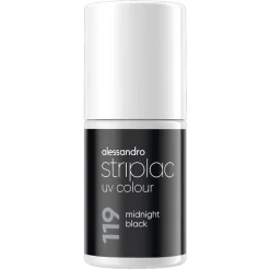Alessandro Striplac UV Colour 119 Midnight Black Nagellak Online