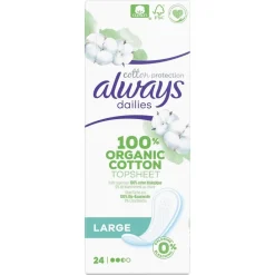 Always Dailies Cotton Large Inlegkruisjes Hot