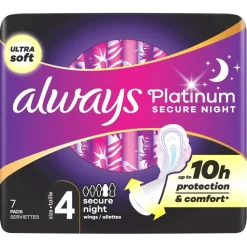 Always Platinum Secure Night Maandverband Sale