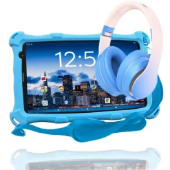 AngelTech Kinderpakket PRO MAX - Kindertablet + Kinderkoptelefoon Hot