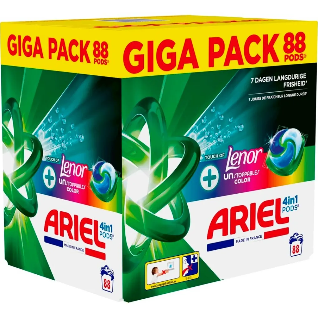 Ariel +Touch of Lenor Unstoppables Color 4-in-1 Wasmiddelpods