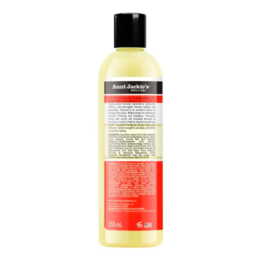 Aunt Jackie's Curls & Coils Flaxseed Recipes Purify Me Moisturizing Co-Wash Cleanser Discount