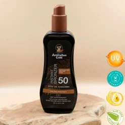 Australian Gold SPF50 Spray Gel met Bronzer