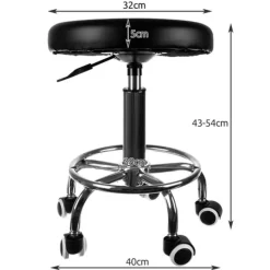 Beautylushh Kapperskruk Zadelkruk op Wielen In Hoogte Verstelbaar Outlet