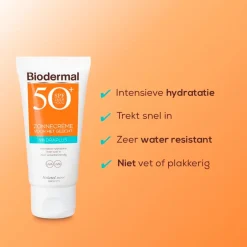 Biodermal Hydraplus SPF50+ Zonnecrème voor het Gezicht Hot
