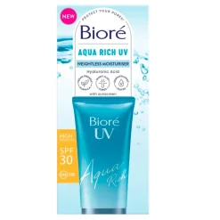 Bioré Aqua Rich Uv SPF 30 Weightless Moisturiser New