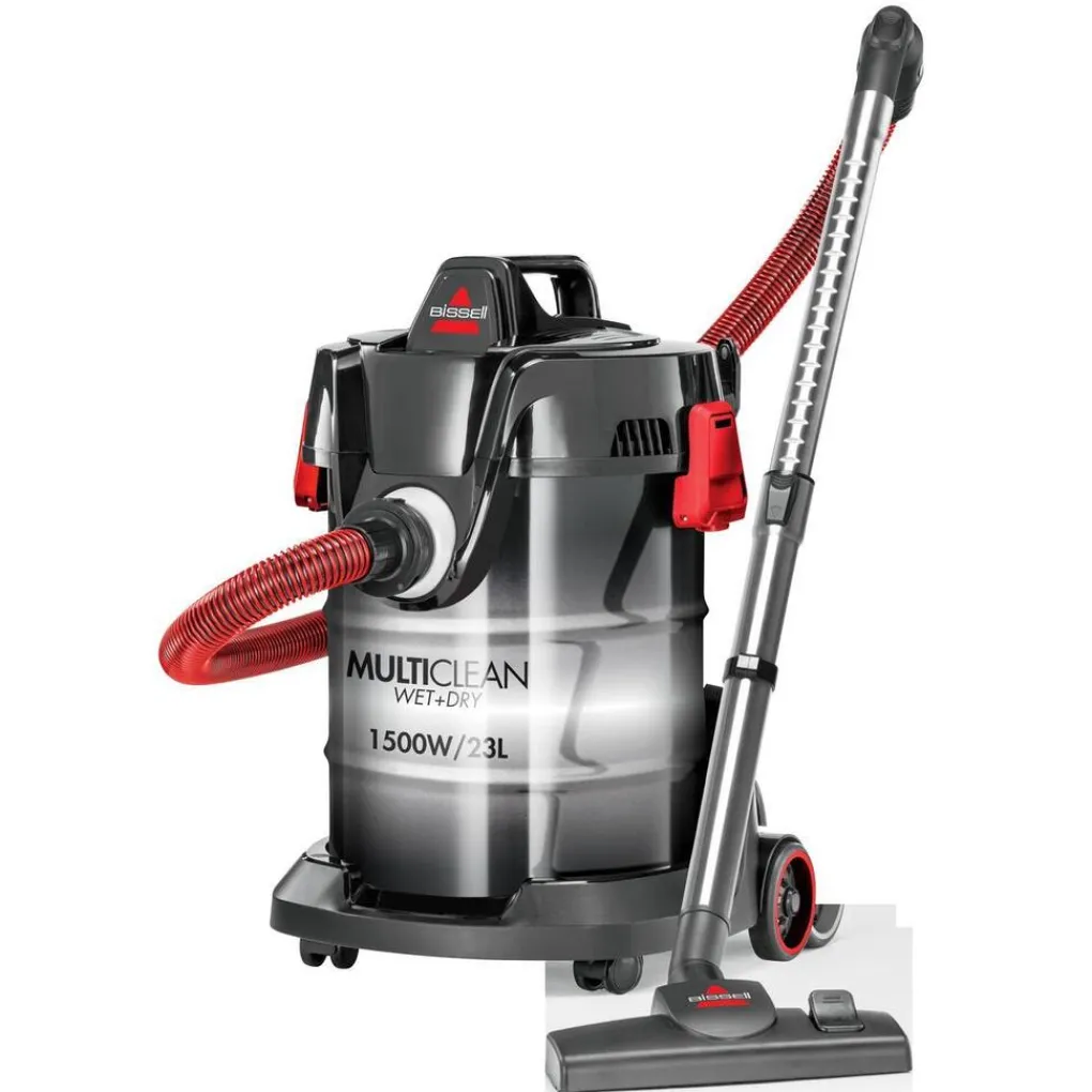 Bissell MultiClean 23L Nat/droog stofzuiger - 2026M Grijs - Rood Best