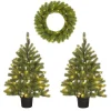 Black Box Trees Kunstkerstboompjes met krans verlicht Hot