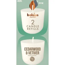 Bolsius Clean Light Cederwood Navulling Online