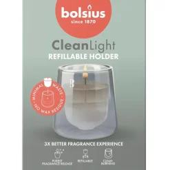 Bolsius Cleanlight Cypress & Amber Starterkit New