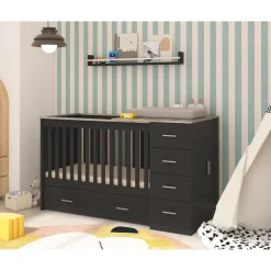 Born Lucky Combi Ledikant Memphis Eiken Met Matras New