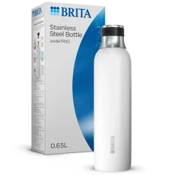 BRITA SodaTRIO RVS Kleine Fles Wit Single Unit