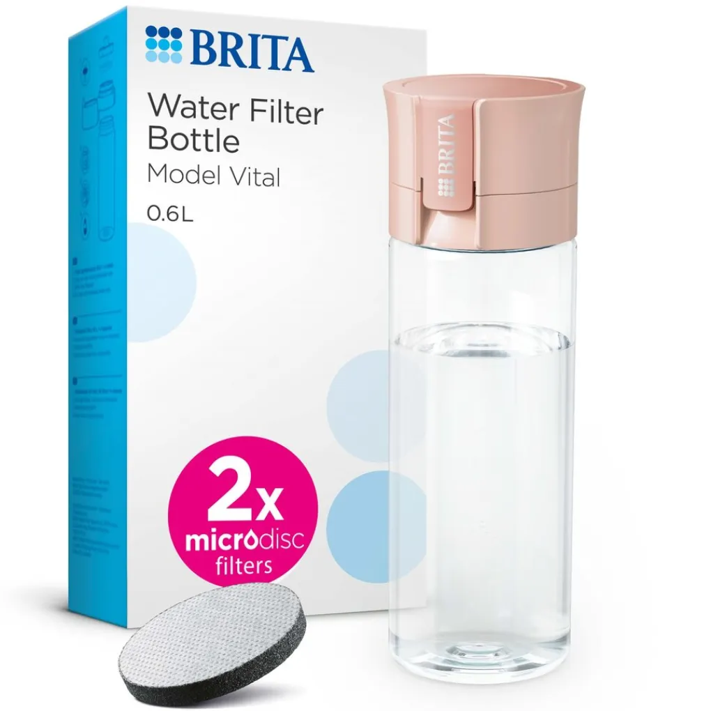 BRITA Waterfilterfles Vital 0.6L Abrikoos inclusief 2 MicroDisc Single Unit Online