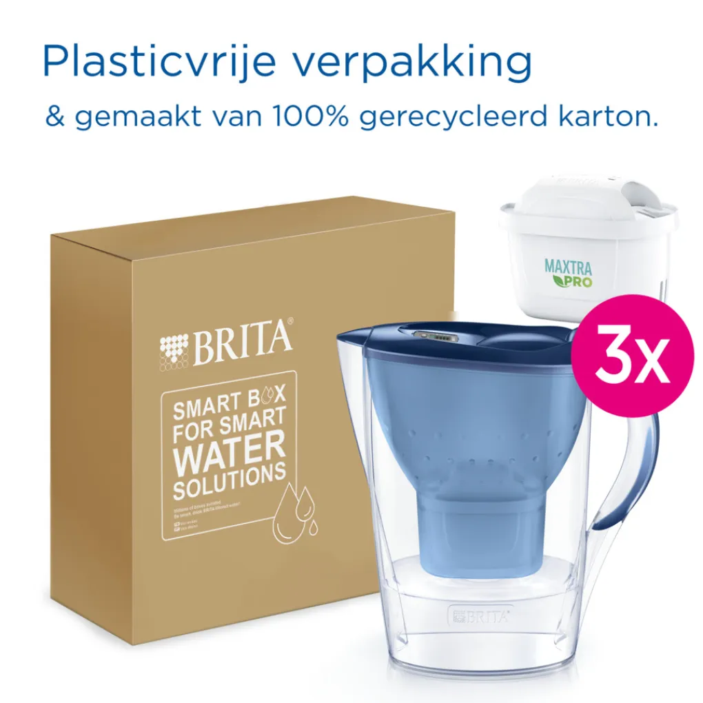 BRITA Waterfilterkan Marella Cool 2.4L Grijs incl. 1 MAXTRA PRO waterfilterpatroon New