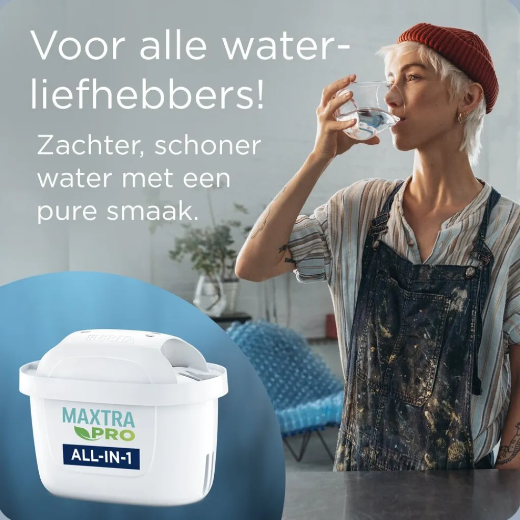BRITA Waterfilterkan Style eco Cool 2.4L Blauw incl,1 MAXTRA PRO waterfilterpatroon Outlet