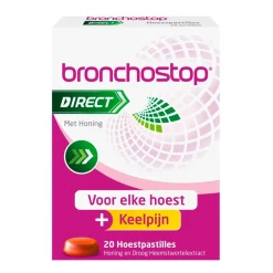 Bronchostop Direct Hoestpastilles met Honing New