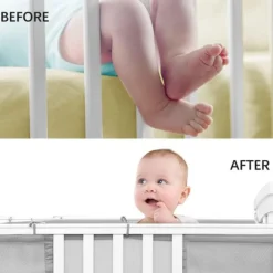 Buxibo Baby Bed Omrander Bedbumper Hoofdbeschermer Set van 2 Outlet