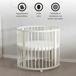 Buxibo Baby Box Grondbox Speelbox Playpen Kinderbox Rond Inclusief Matras Discount