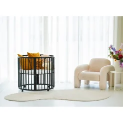 Buxibo Baby Box Grondbox Speelbox Playpen Kinderbox Rond Inclusief Matras