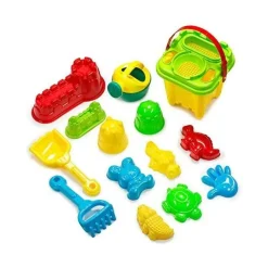 Buxibo 12-delige Strand Zandbak Speelgoedset met Opbergtas Emmer Diertjes Schepjes