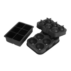 Buxibo IJsblokjes Tray Set Rond en Vierkant 2 x 3 Set van 2 Hot