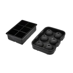 Buxibo IJsblokjes Tray Set Rond en Vierkant 2 x 3 Set van 2 Hot