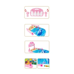 Buxibo 3-in-1 Baby/Peuter Gym Piano Speelmat voor Baby's Oceaan New