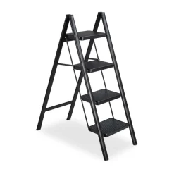 Buxibo Keukentrapje Vouwladder 4 Staps Keukenopstapje Opvouwbare ladderkruk Discount