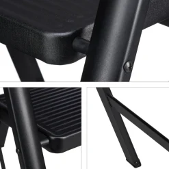 Buxibo Keukentrapje Vouwladder 2 Staps Keukenopstapje Opvouwbare ladderkruk Clearance