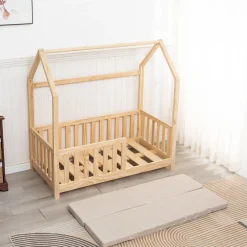 Buxibo Kinderbed met Matras Houten Peuterbed Huisbed Sale