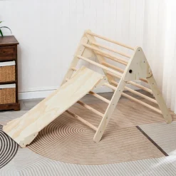 Buxibo XXL Klimrek Opvouwbare Driehoek + Klimboog met Kussen + Helling met Glijbaan Online