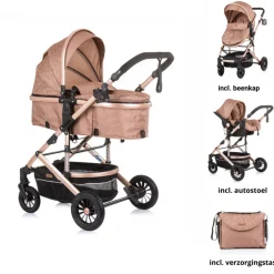Chipolino Estelle Kinderwagen 3-in-1 met Autostoel Clearance