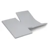 Cinderella Dubbele Splittopper Hoeslaken Katoen Satijn Sunday - light grey 180x210cm New