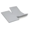 Cinderella Dubbele Splittopper Hoeslaken Jersey Katoen Stretch - light grey 180x200/210cm New